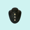 Collana rosario con medaglia PADRE PIO in Argento 925 rodiato con zirconi. - immagine 3