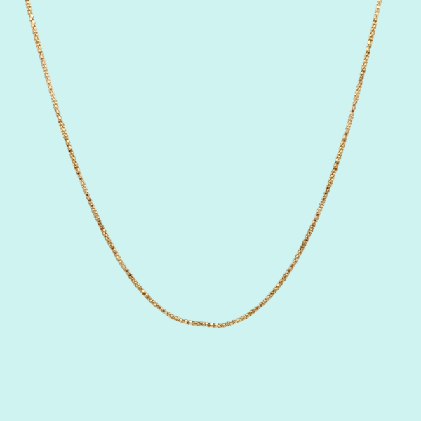 Collana Popcorn in Argento 925 placcata oro giallo.