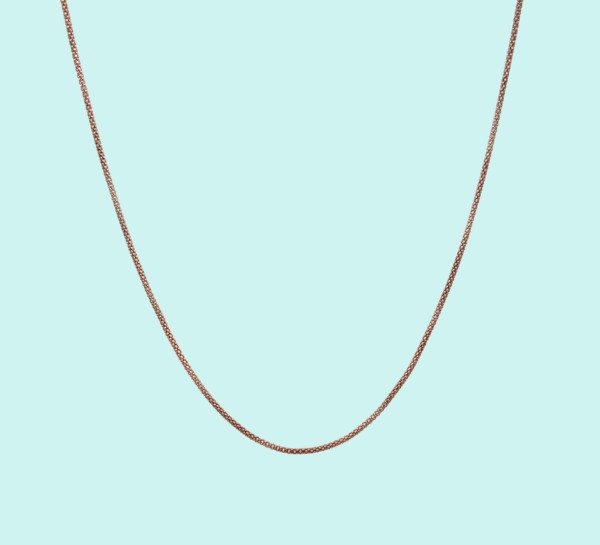 Collana Popcorn in Argento 925 placcata oro rosa.