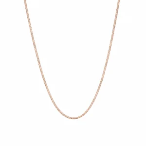 Collana maglia Popcorn in Argento 925 placcata oro rosa.