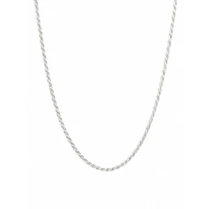Collana maglia Funetta in Argento 925 rodiato.