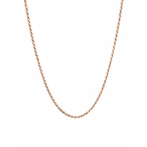 Collana maglia Funetta in Argento 925 placcata oro rosa.