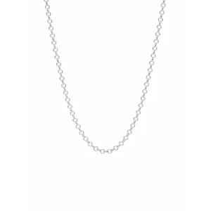 Collana maglia Roller in Argento 925 rodiato.