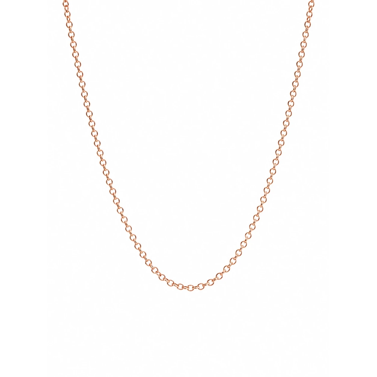 Collana maglia Roller in Argento 925 placcata oro rosa.