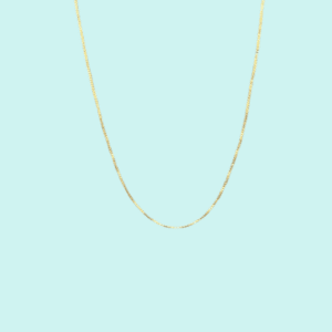 Collana maglia Veneziana in Argento 925 placcata oro giallo.