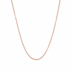 Collana maglia Veneziana in Argento 925 placcata oro rosa.