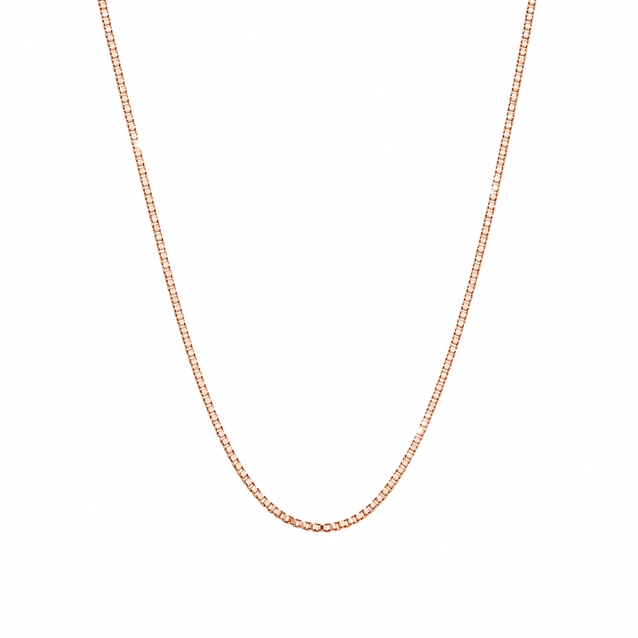 Collana maglia Veneziana in Argento 925 placcata oro rosa.
