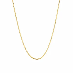 Collana maglia Veneziana in Argento 925 placcata oro giallo.