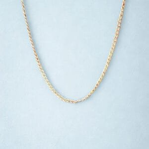 Collana maglia Grumetta in Argento 925 dorata.