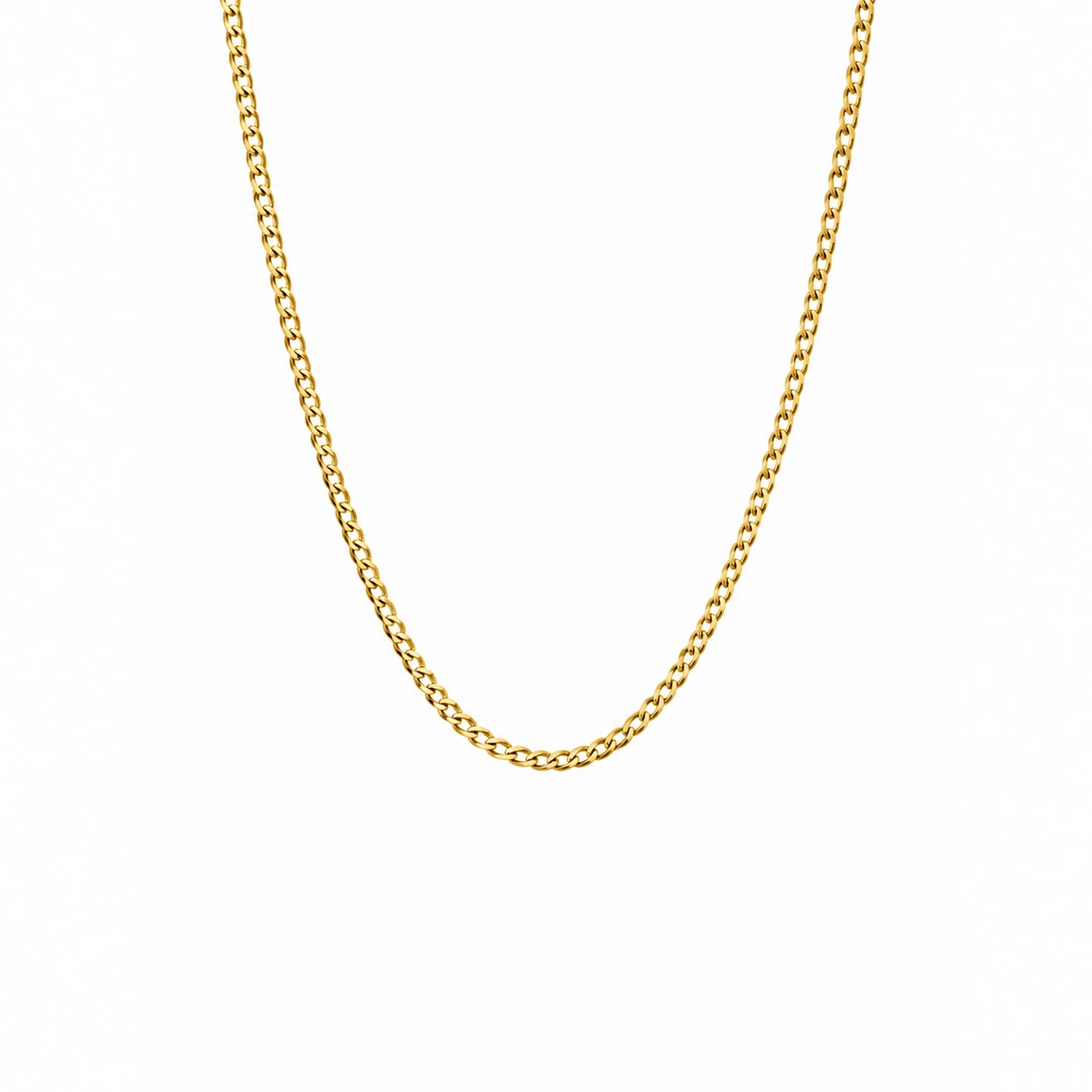 Collana maglia Grumetta in Argento 925 dorata.