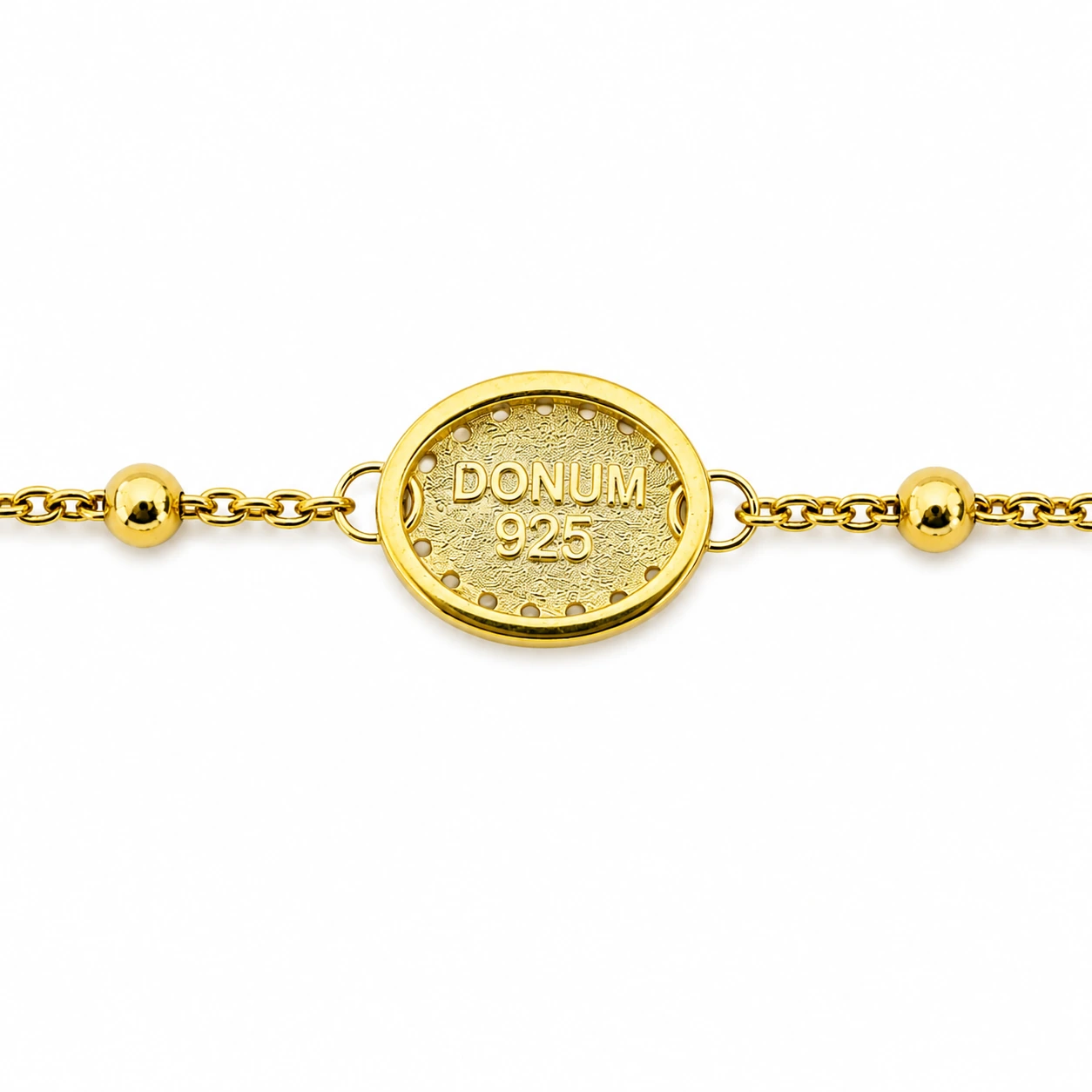Bracciale rosario con medaglia padre Pio in argento 925 dorato. - Image 5